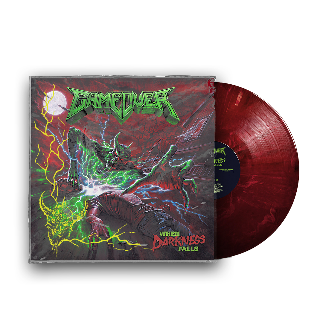 SCREEN PRINTED Marbled Red LP (LTD 30 pcs Hand-numbered) (PRE-ORDER)