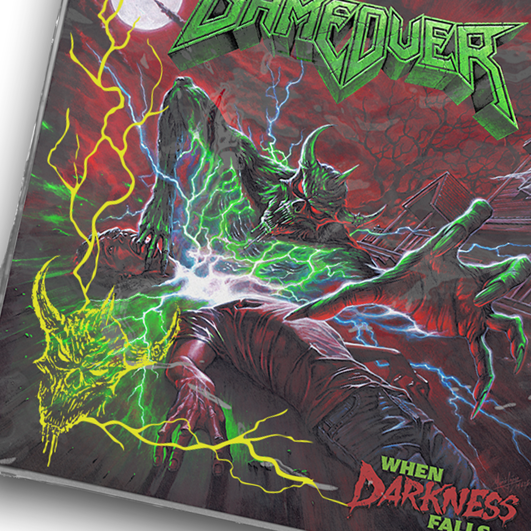 SCREEN PRINTED Marbled Red LP (LTD 30 pcs Hand-numbered) (PRE-ORDER)